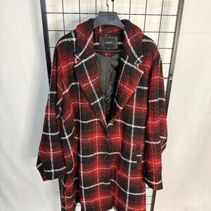 Torrid 6X Heavy Plaid Coat